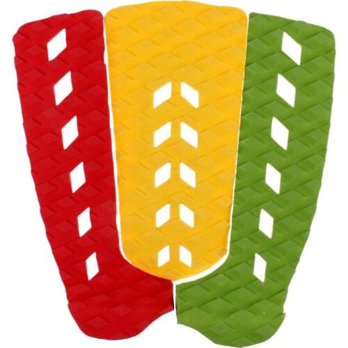 Surfboard Traction Pads - 3 Piece Deck Grips for Surfboard, Paddleboard, Surfing, Skimboarding - Adhesive & Non-slip