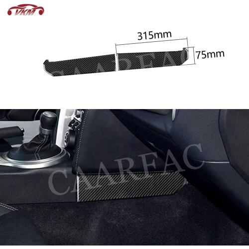 Carbon Fiber Central Control Gear Shift Panel Side Trim Covers Garnish Stickers For Toyota GT86 FT86 ZN6 Subaru BRZ 2013-2020