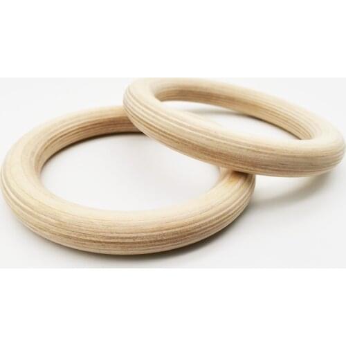 High Quality Wooden Gymnastic Rings For Sport Training