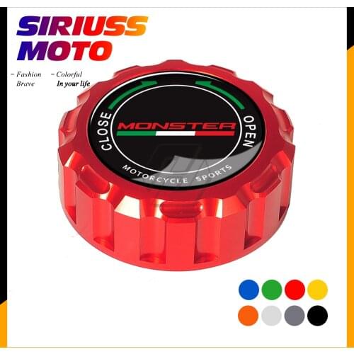 Motorcycle Rear Brake Reservoir Cap Case for DUCATI Monster 400 620 659 696 796 797 821 1100/S/EVO 1200/S/R