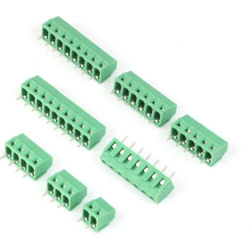 10pcs KF128 KF128L screw PCB terminal 2P 3P pitch 3.81MM 5.0MM can be spliced
