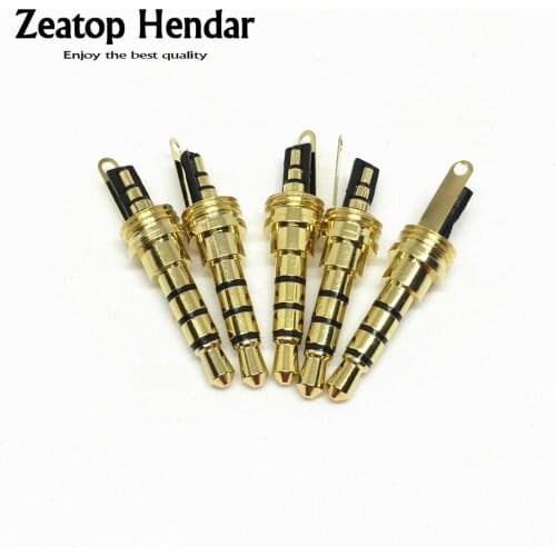100Pcs Audio Plug 3.5mm 3 Poles 4Pole Jack DIY Connector 3.5mm Audio Plug Stereo Headset Dual Track Headphone