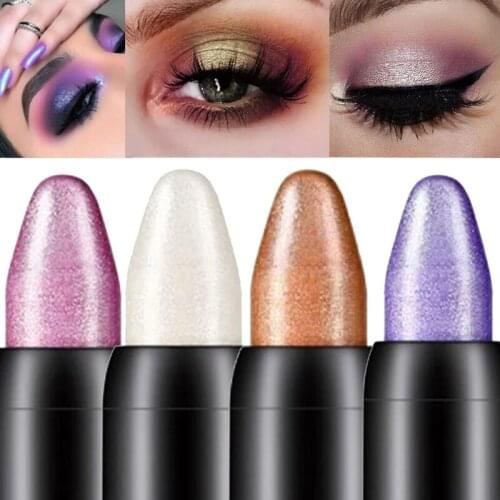 16 Colors Pearlescent Silkworm Highlighter Eyeshadow Pen Lasting Waterproof And Non-Smudge Shiny Cosmetics Eyeliner Makeup Tool