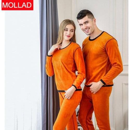 2019 Golden Velvet Thermal Underwear Women Winter Thick Long johns