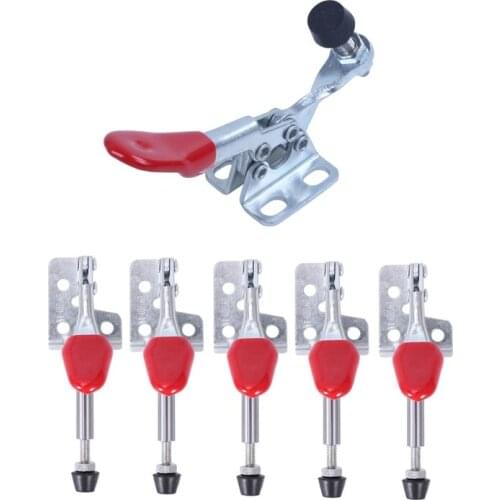 6 Pcs Push Pull Toggle Clamp Quick Positioning Fixture, 1 Pcs BRH 201A & 5 Pcs GH 301A