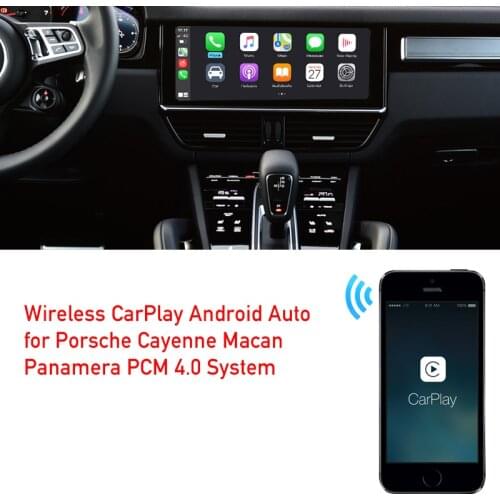 Wireless CarPlay adapter Android auto box for Cayenne Macan Panamera Porsche PCM4.0 system multimedia youtube mirror link phone