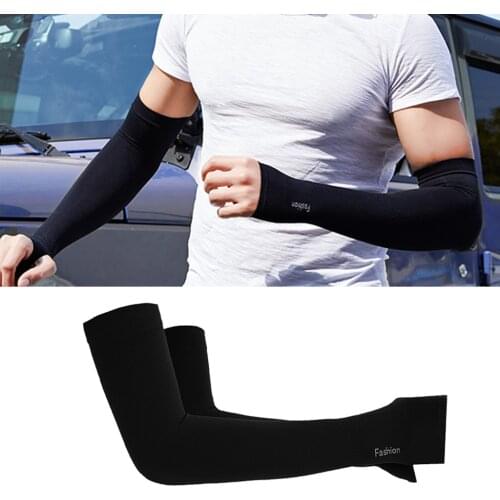 Seamless Cooling Arm Sleeves Summer Sun UV Cover Basketball Protection Cycling Running Fishing Climbing Driving Arm Cover