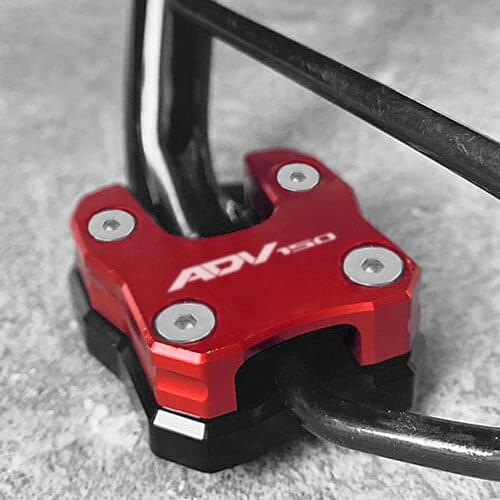 For HONDA ADV150 ADV 150 adv-150 2019 2020 Motorcycle Accessories CNC Aluminum Kickstand Sidestand Stand Extension Enlarger Pad