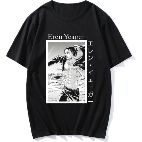 Japanese Attack On Titan Harajuku Printing T Shirt Men Ullzang T-shirt 90s Graphic Tshirt Tops Aesthetic Mens Tee Short Sleeve