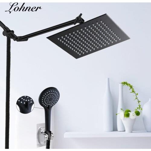 Chrome Shower Cabin Faucet Set Bathroom Rainfall Shower Mixers towel Swivel Spout Bath Shower Crane Hot Cold Mixer Tap