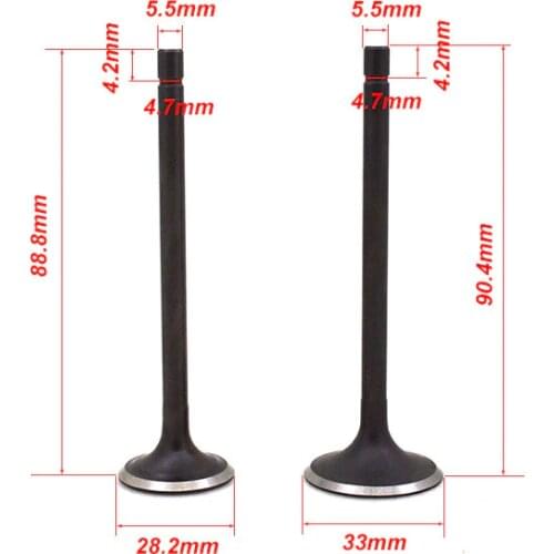 For Qingqi Suzuki QM200GY GS200 GTX200 GS199 200cc Motorcycle Engine Valve Intake Exhaust Stem Valve Egine Spare Parts
