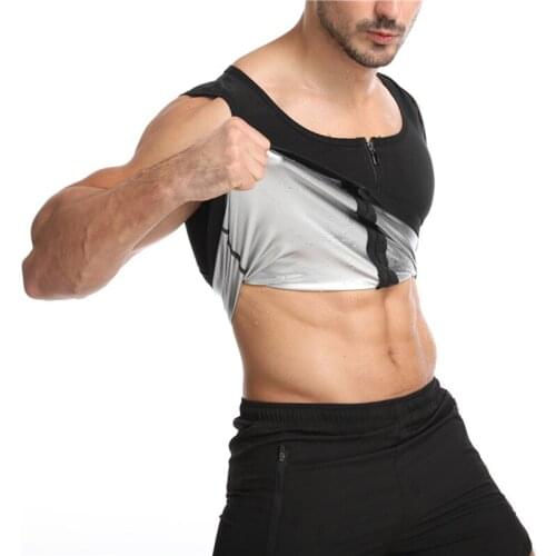 Body Shaper for men Body shaping vest Sport Fitness Shapewear Workout Running Shirt Sweat vest Hot polymer Corset