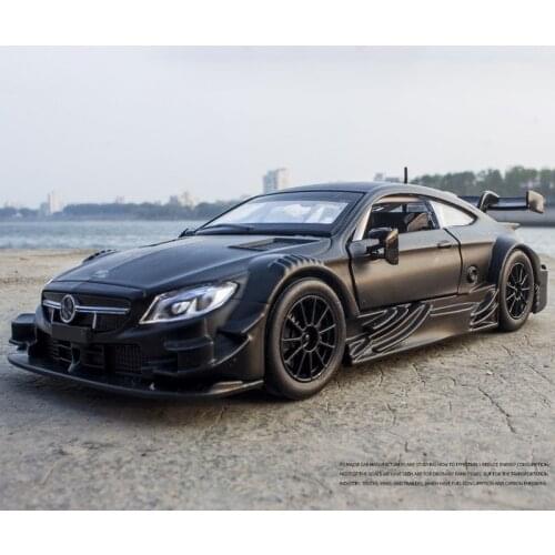 1:32 C63 AMG DTM blue car alloy car model simulation car decoration collection gift toy Die casting model boy toy