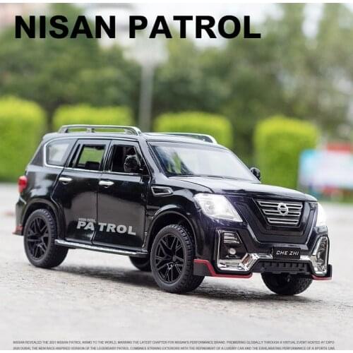 1:24 Nissan Patrol SUV Modified Car Toy Alloy Car Diecasts & Toy Vehicles Sound and light Car Model Car Toys For Kids Gifts