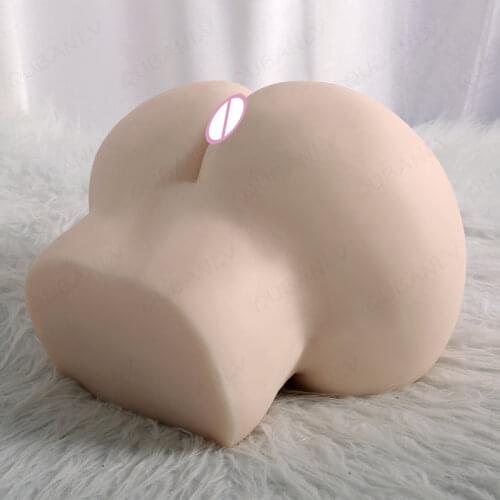 Mens 3D Realistic Sex Dolls Silicone Artificial Vagina Realistic Vagina Anus Two Channels Adult Sex Toys Big Ass Masturbation