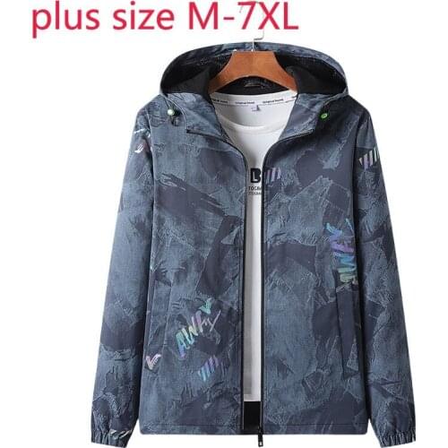 New Arrival Fashion Autumn Young Men Camouflage Hooded Printed Coat Male Casual Jacket Plus Size M L XL 2XL 3XL 4XL 5XL 6XL 7XL