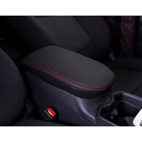 New Car Accessory for Toyota RAV4 2020 Car Styling Central Armrest Storage Box Leather Cover Protection Shell 4 Colors