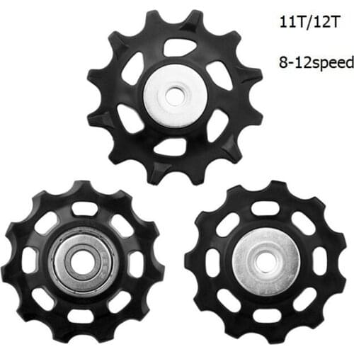 New MTB Bike 11T/12T Steel Bearing Jockey Wheel Rear Derailleur Pulley Bicycle Rear Derailleur Guide Wheel Bicycle Spare Parts