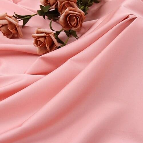 New product soft solid thin green stretch imitation silk satin chiffon shirt, blue, pink, gray, black, white, by meter
