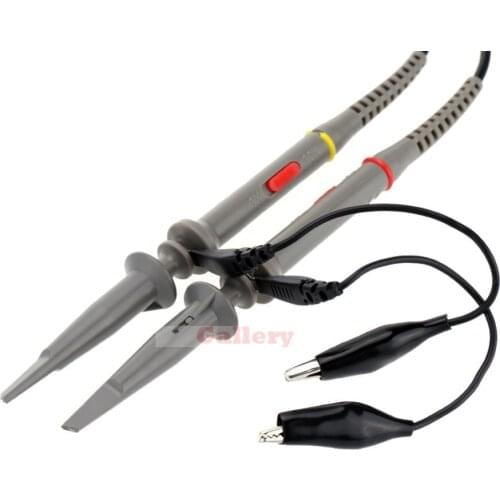 P6100 1x 10x 100mhz 2pcs Oscilloscope Probe Alligator Clip Test Probe with High Precision Alligator Clip Picture Holder
