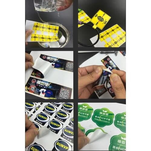 Custom printed die cut PVC waterproof sticker