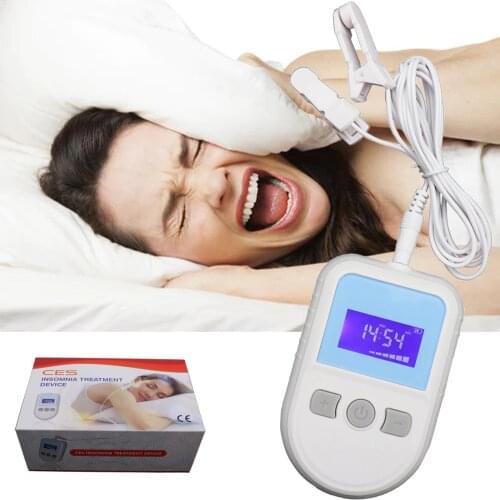 Insomnia Treatment CES Tens Pulse Therapy Device Sleeping Aids Anti Sleepless