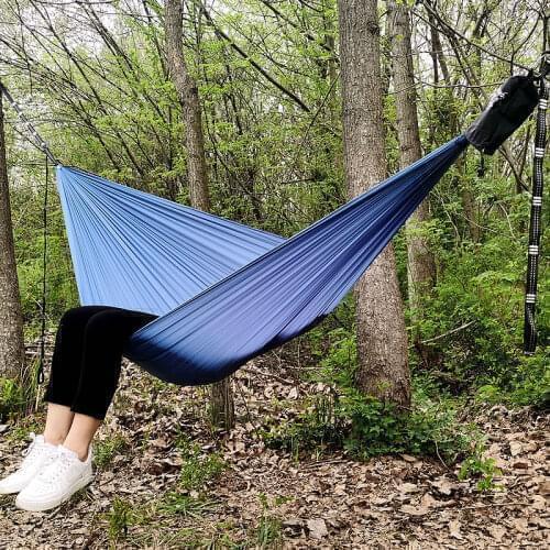 Outdoor Ultralight And Portable Hammock Parachute Double Portable Couple Nylon Hamak Travel Hunting Survival