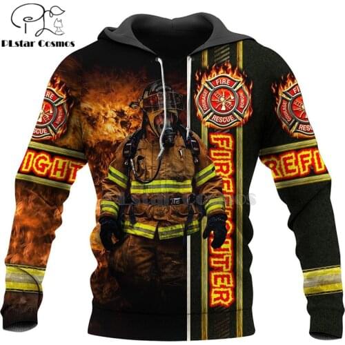 Firefighting Firemen Hero Harajuku casual Tracksuit 3D Printed Hoodies/Sweatshirt/Jacket Men for Women pullover Drop shipping