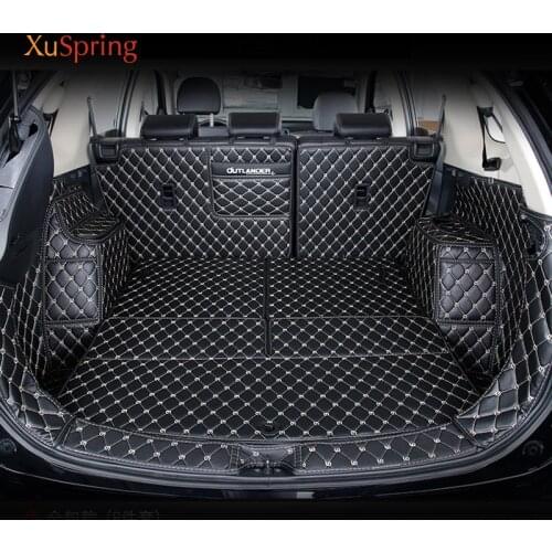 Car Rear Box Durable Trunk Mat Protective Cover Pad Cargo Liner for Mitsubishi Outlander 2013-2020 Car-styling