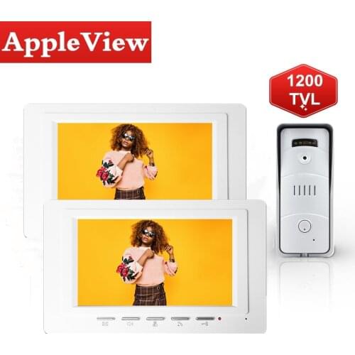 Wired Video Door Phone Intercom Doorbell Camera Intercom System Support UnLock Day Night Vision