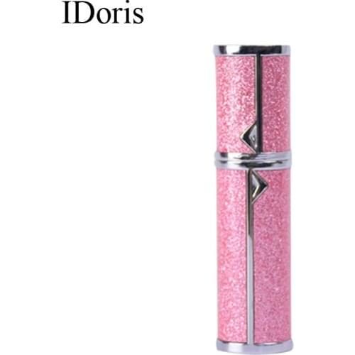 IDoris perfume vaporizers 5ml Perfume Glass Bottles Empty Aluminum Perfume Atomizer Metal Perfume Portable Travel Spray Bottle