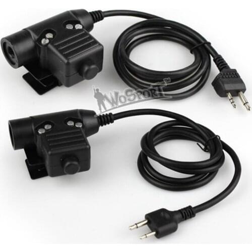 Tactical U94 PTT Cable Plug Walkie Talkie Headset Adapter Z113 Motorola Kenwood TYT F8 BAOFENG 5R Radio Accessories