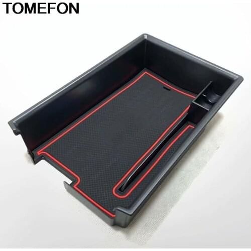 TOMEFON For BMW 3 Series 2019 2020 LHD Car Center Armrest Storage Glove Box Container Trim Interior Accessories ABS Plastic