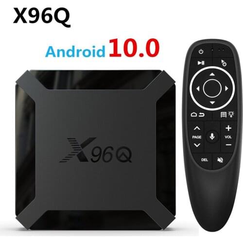 X96Q Smart TV Box Android 10.0 Allwinner H313 Quad Core 2GB 16GB 2.4GHz WiFi media 4K 3D Youtube Set Top Box