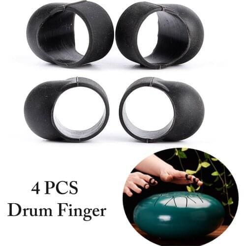 4PCS Drum Finger Sleeve, Knocking Playing Finger Cover, Percussion Drum Finger Sleeve, Finger Striking Steel Tongue Drum