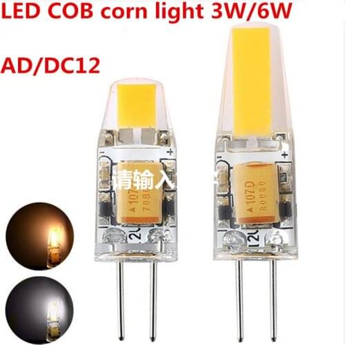Bright Dimmable G4 LED 12V AC/DC COB Light 3W 6W High Quality LED G4 COB Lamp Bulb Chandelier Lamps Replace Halogen LED Light