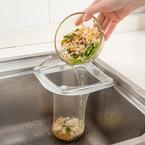Newest 30pcs Sink Filter Mesh Kitchen Trash Bag Prevent The Sink From Clogging Filter Bag For Bathroom Strainer Rubbish Bag