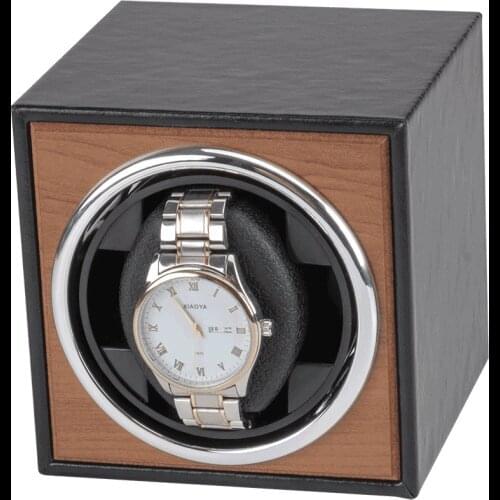 Watch Winders For Automatic Watches Mechanical Watch Fashion Single Watch Box Rotator Transparent Carbon Fiber Case Clock Winder