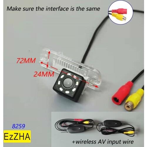 4light HD CCD Car Rearview Backup Reverse Camera for Mercedes Benz:C-Class W203 E-Class W211 CLS-Class 300 W219 R350 R500 ML350