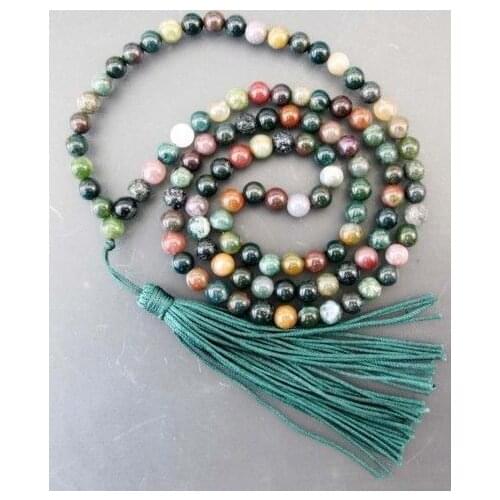 Free shipping Tibetan Buddhist 108 Prayer Beads Mala Necklace