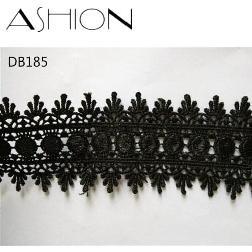 4 yards 55MM black Embroidered net Lace Fabric DIY skirt hem Dance costumes Garment Accessories lace trim Sewing Craft LP-DB185