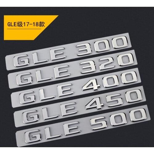 For Mercedes Benz GLE Class GLE200 W204 W203 W211 W210 W212 W205 Trunk Rear Letters Word Badge Emblem Letter Decal Car Styling