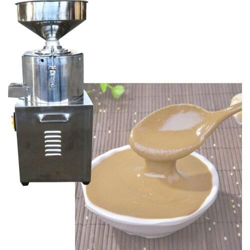 Electric tahini making machine black sesame seeds paste grinding machine