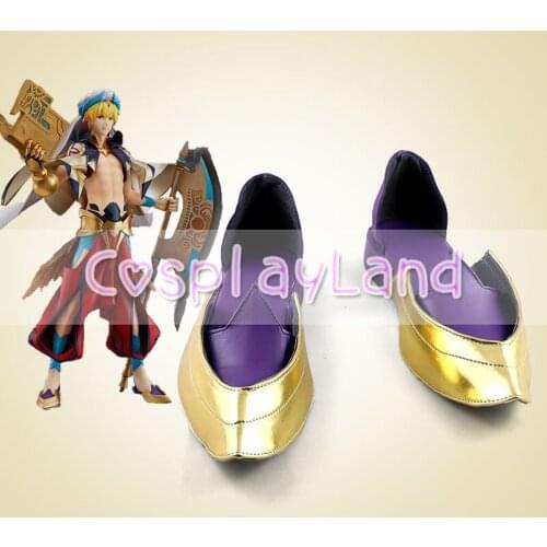 Fate Grand Order FGO Caster Gilgamesh Cosplay Boots Shoes Men Shoes Customized Halloween Carnival Cosplay Costume Accessories