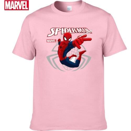 Marvel The Avengers Spider Man t-shirt Comfortable Breathable 100% cotton Fashion funny t shirts Summer Tops Mens t-shirts #107