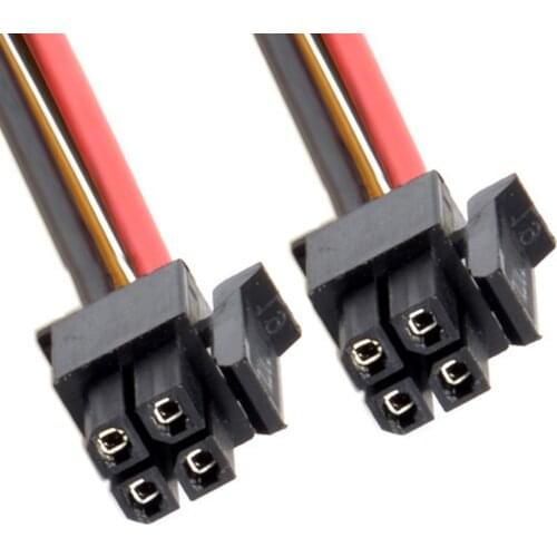 Jimier CY Cable CY 60cm ATX Molex Micro Fit Connector 4Pin Male to Male Power Cable