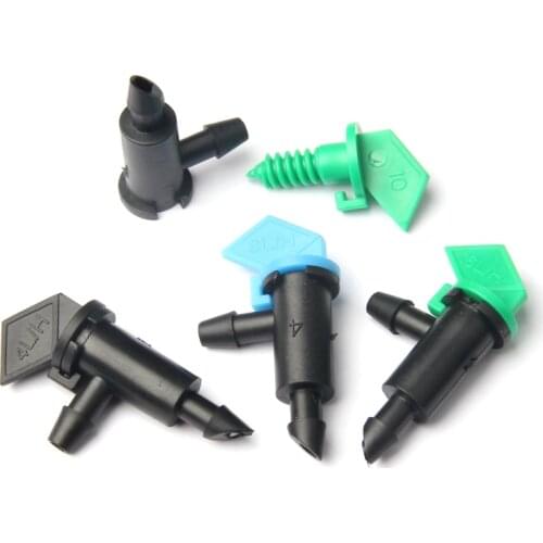 200pcs 4L 8L 16L Flag Drip Emitters Agricultural Greenhouse Micro Drip Irrigation Emitters Bonsai Watering Drippers