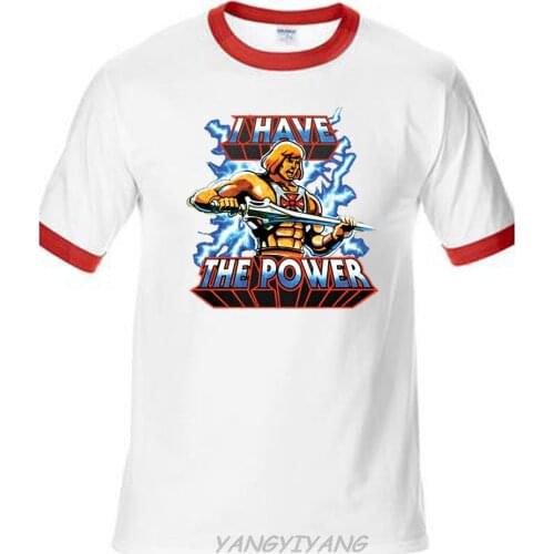 He-Man I have the power cartoon classic retro old school T-Shirt Black Basic Tee rigner tops