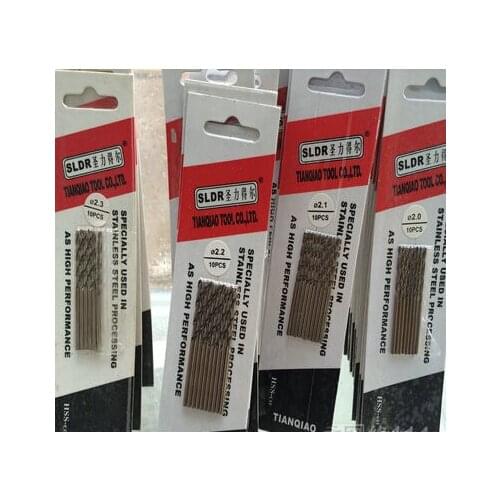 Free shipping 60 pcs 1.5-2.0mm Cobalt containing high speed steel Co-HSS M42 twist drill bits for metal drilling