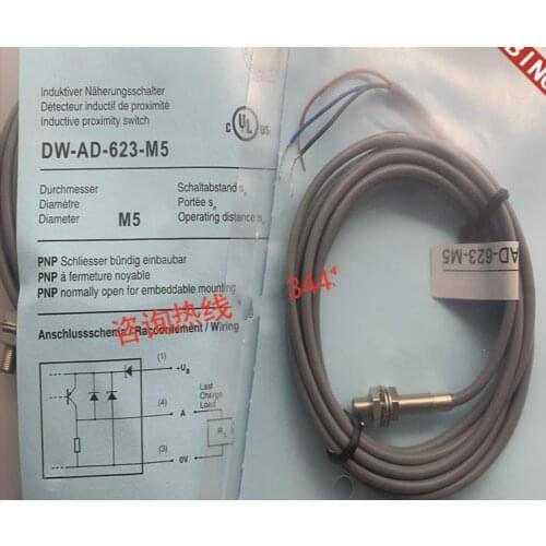 2pc New High Quality Proximity switch DW-AD-621-M5 DW-AD-622-M5 DW-AD-623-M5 DW-AD-624-M5 DW-AD-501-M5 DW-AD-502-M5 DW-AD-503-M5
